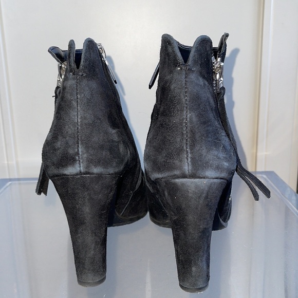 Sam Edelman Black Suede Booties - Picture 8 of 11